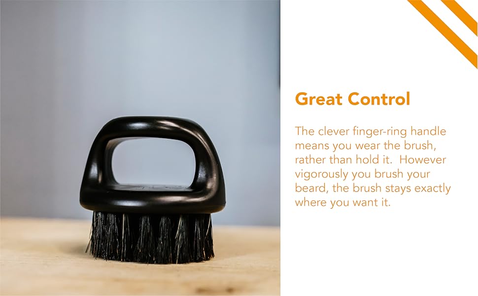 finger beard brush
