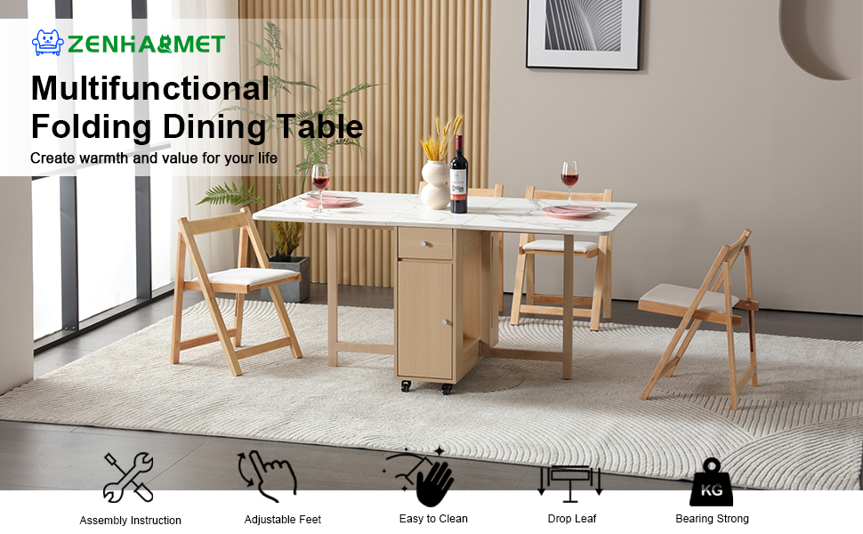 folding dining table