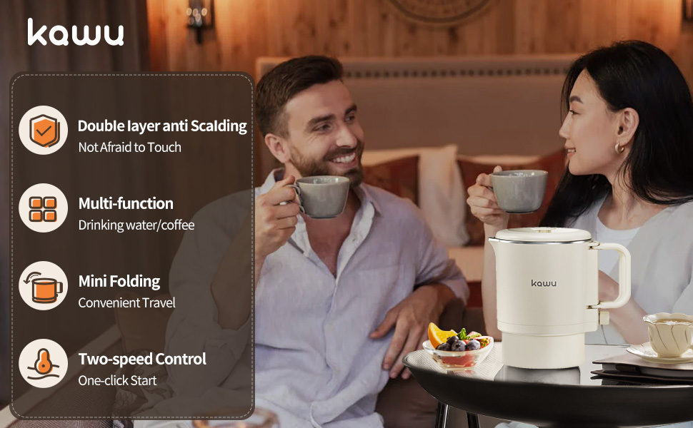 غلاية كهربائية قابلة للطي للسفر