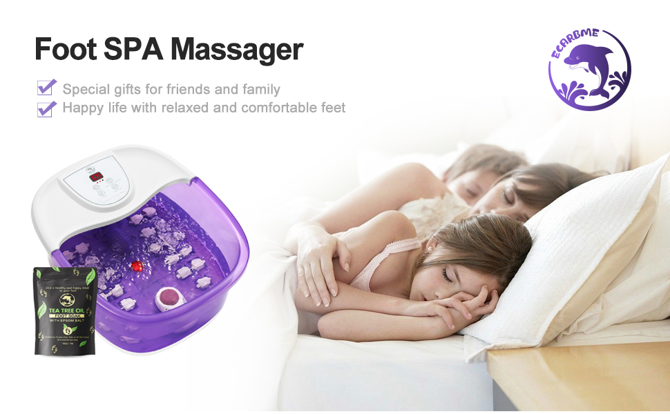 foot spa with heat and massage and jets easy for sleep