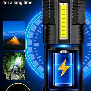 4 led torch camping power torch heavy duty long range 2 km