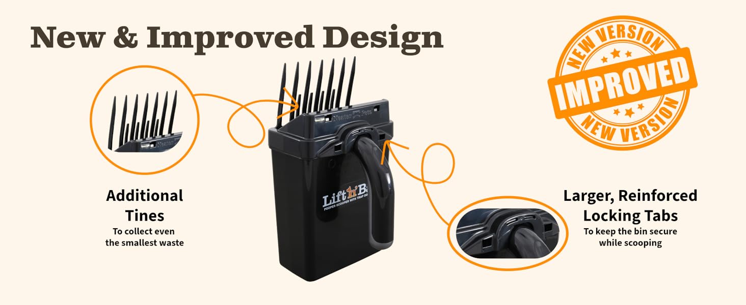 Lift N Bag - New & Improved Design, Handle, Black/Black