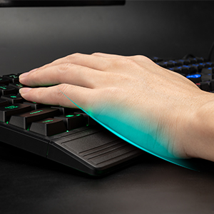 wired led backlit keyboard with wrist rest led keyboard gaming