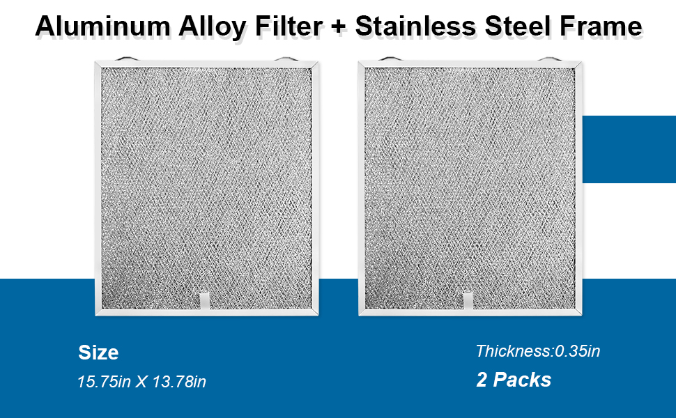 ULXIOM Range Hood Grease Filter Aluminum Compatible with