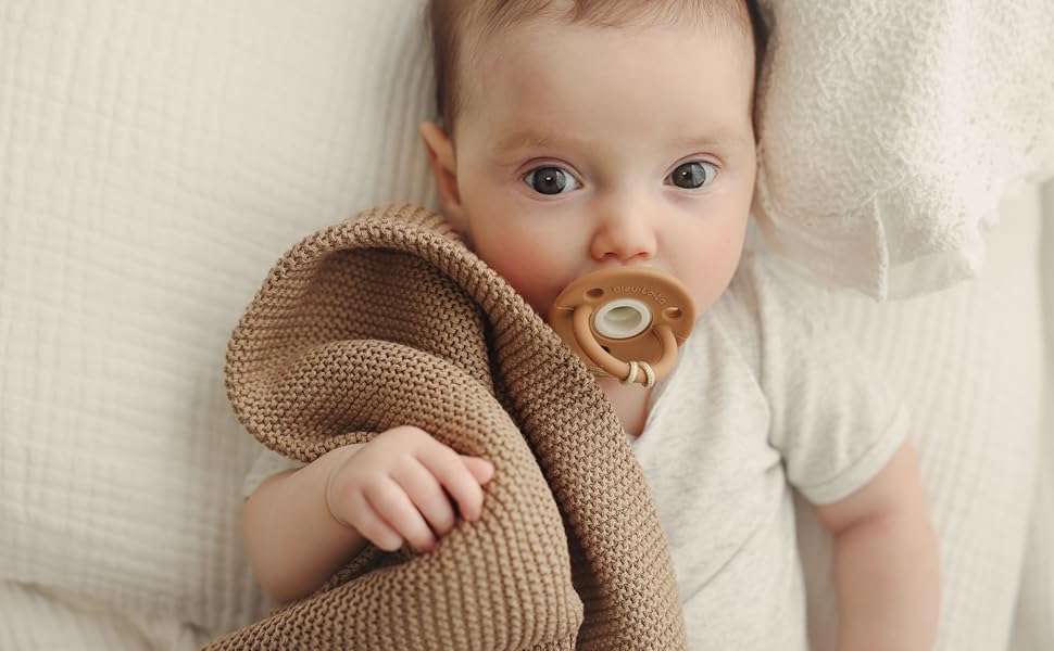 Bleu La La Organic Cotton Knit Soft Warm Cozy Unisex Swaddle Receiving Cuddle