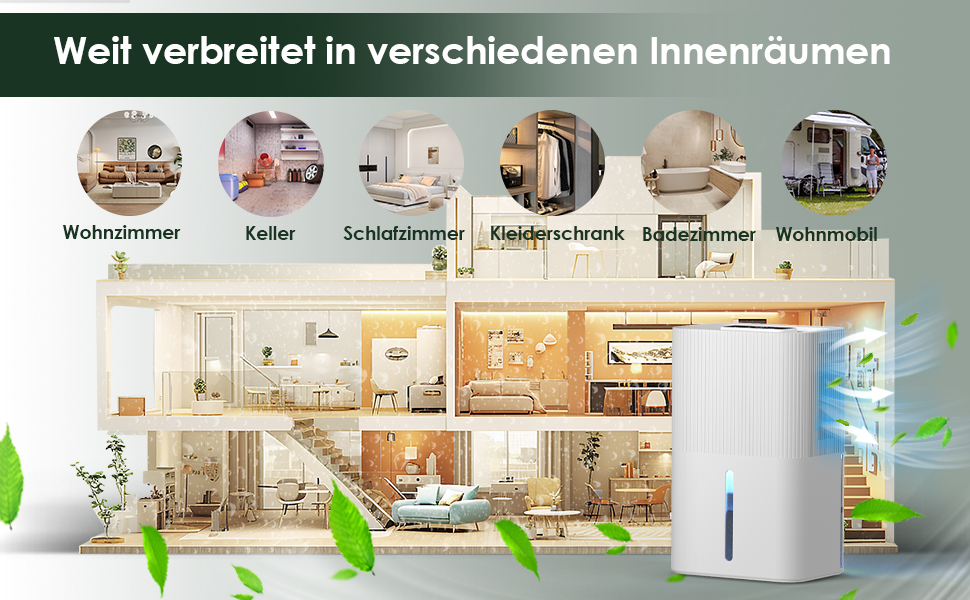 Dehumidifier for Home 2700 ml, Large Dehumidifier for Bedroom, Bathroom