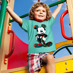 Boy in Mickey Mouse Tshirt