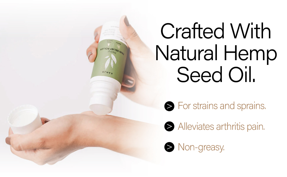 Crafted With Natural Hemp Seed Oil
