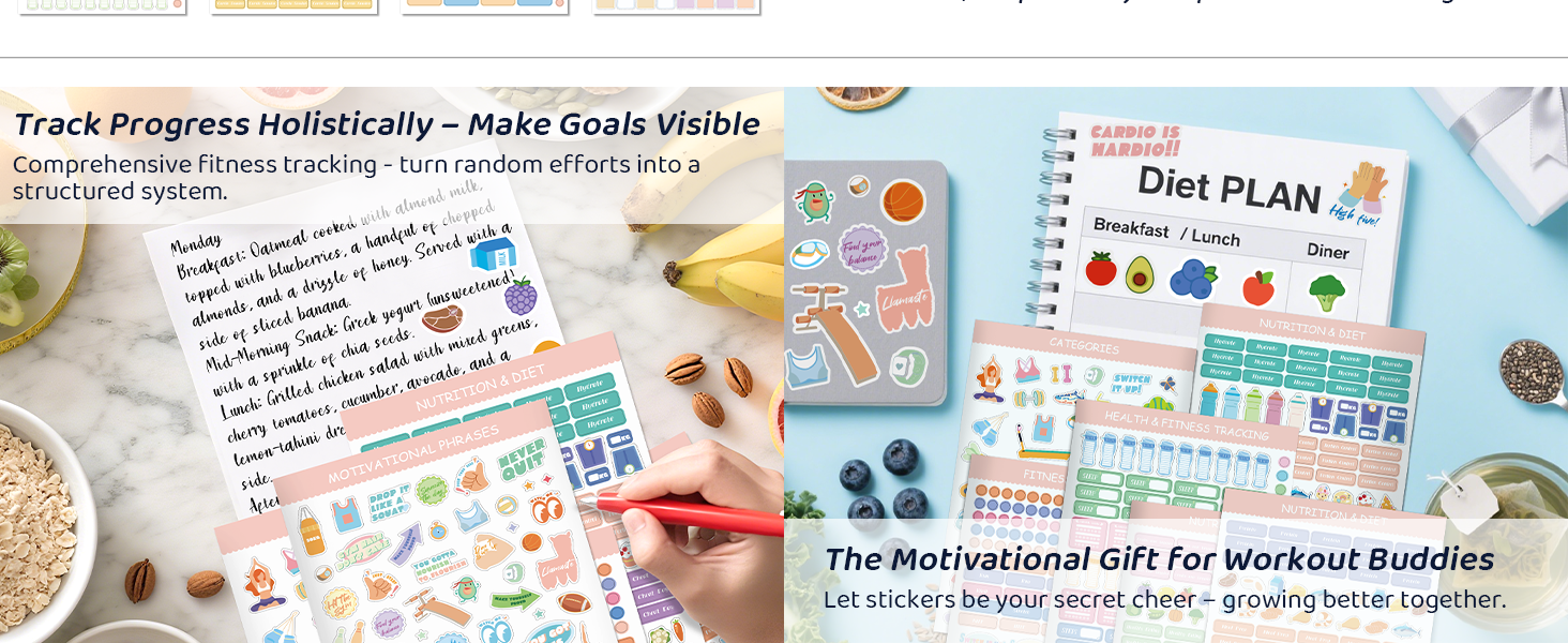 健康规划贴纸大版