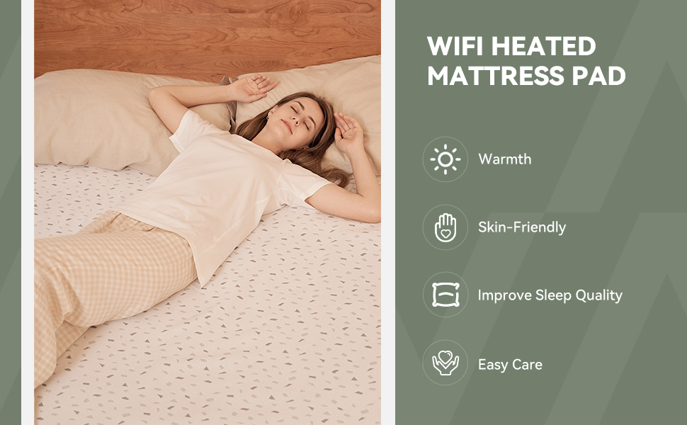 Warm Storm WiFi Heated Mattress Pad King 78x80 Inch with