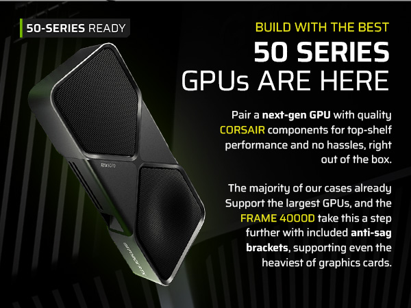 50 series gpu; 50 series; 50 series case; 5090 case; 5090 gpu case; frame 4000d; anti sag brackets;