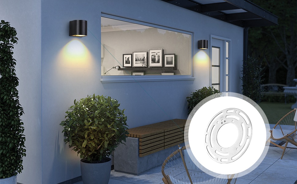 2 Pack Universal Light Fixture Crossbar Kit, 4 Inch Diameter Circle