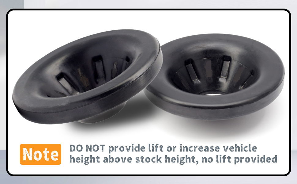 Rear Upper Coil Spring Isolators Compatible with Jeep