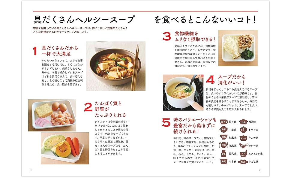 スープの本 しっかり食べてラクやせ！ 具だくさんヘルシースープ | しょーは