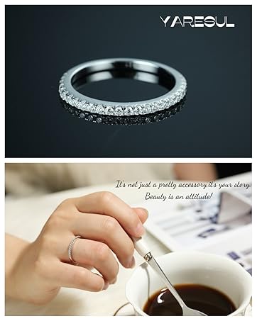 Moissanite Eternity Ring