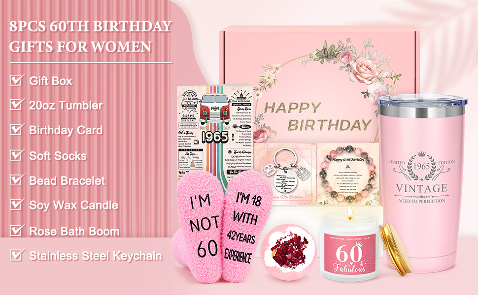 60th birthday gifts for women