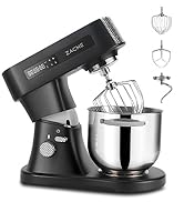 ZACME 7.4QT Commercial Stand Mixer 800W with Aluminum die casting and NSF Certified Mixers Kitche...