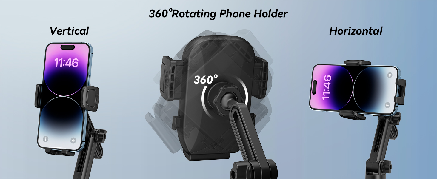 ANCHOM 2 Pack Cup Holder Phone Holder, Upgraded 2 in 1 Cup