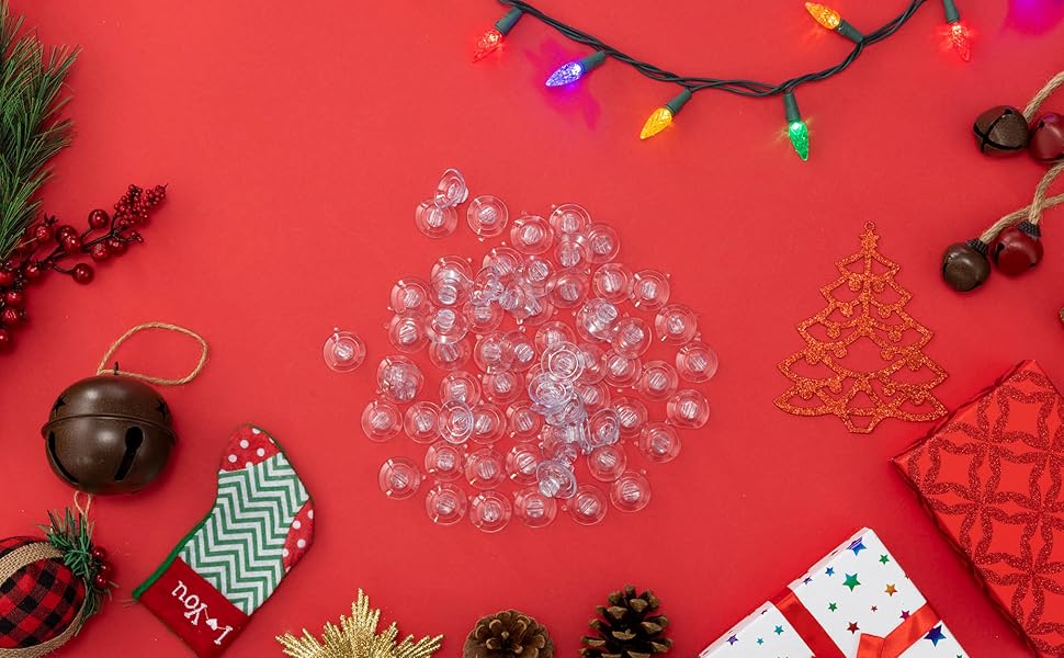 SEWANTA Christmas Light Suction Cups Mini Light Suction Cup