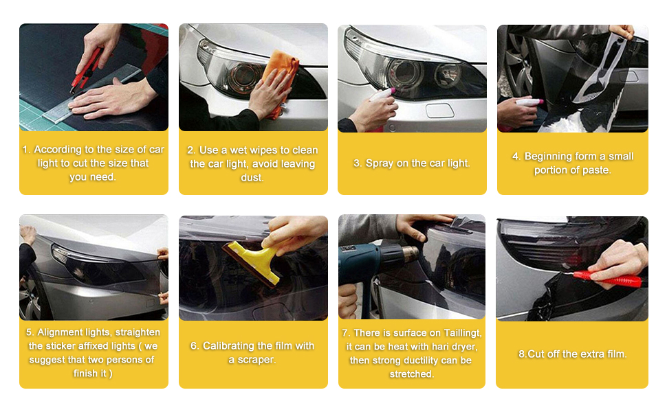 Car Light Tint Film Car Light Film Sticker