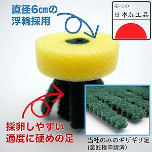 たま Amazon.co.jp: メダカの卵がとれる ギザギザ足 メダカの卵絡み