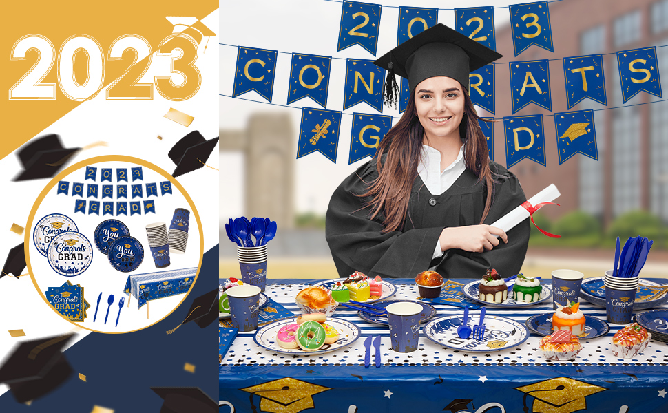 Graduation Plates and Napkins 2023 Graduation Party