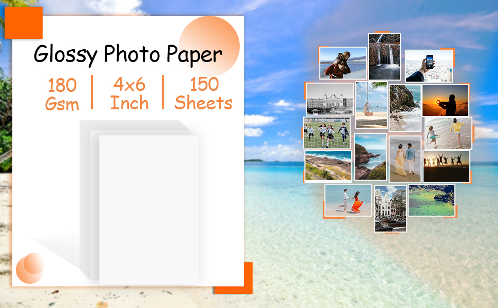 Glossy Photo Paper, 4x6“ Photo Paper for Printer Photo Printer Paper Chip Bag Printing Paper