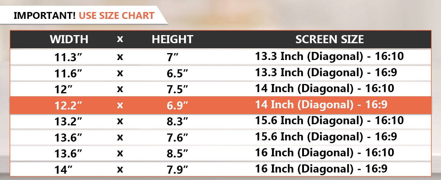 Laptop Privacy Screen 14 Inch