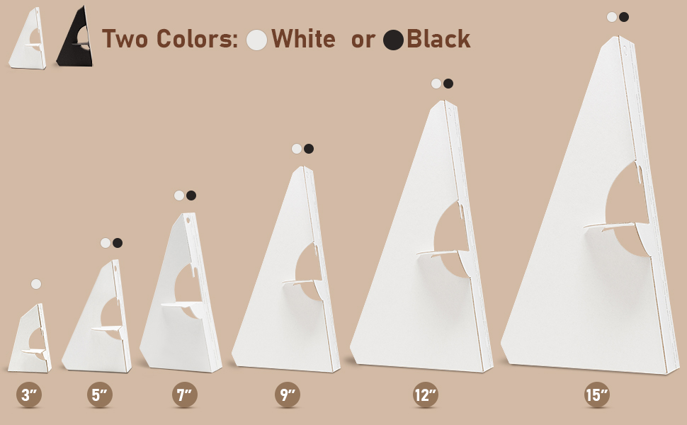 Lineco Self Stick Easel Backs 5 in. White Pack of 25