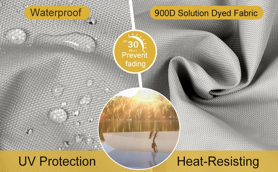 900D solution dyed fabric, waterproof, UV protection, heat resisting