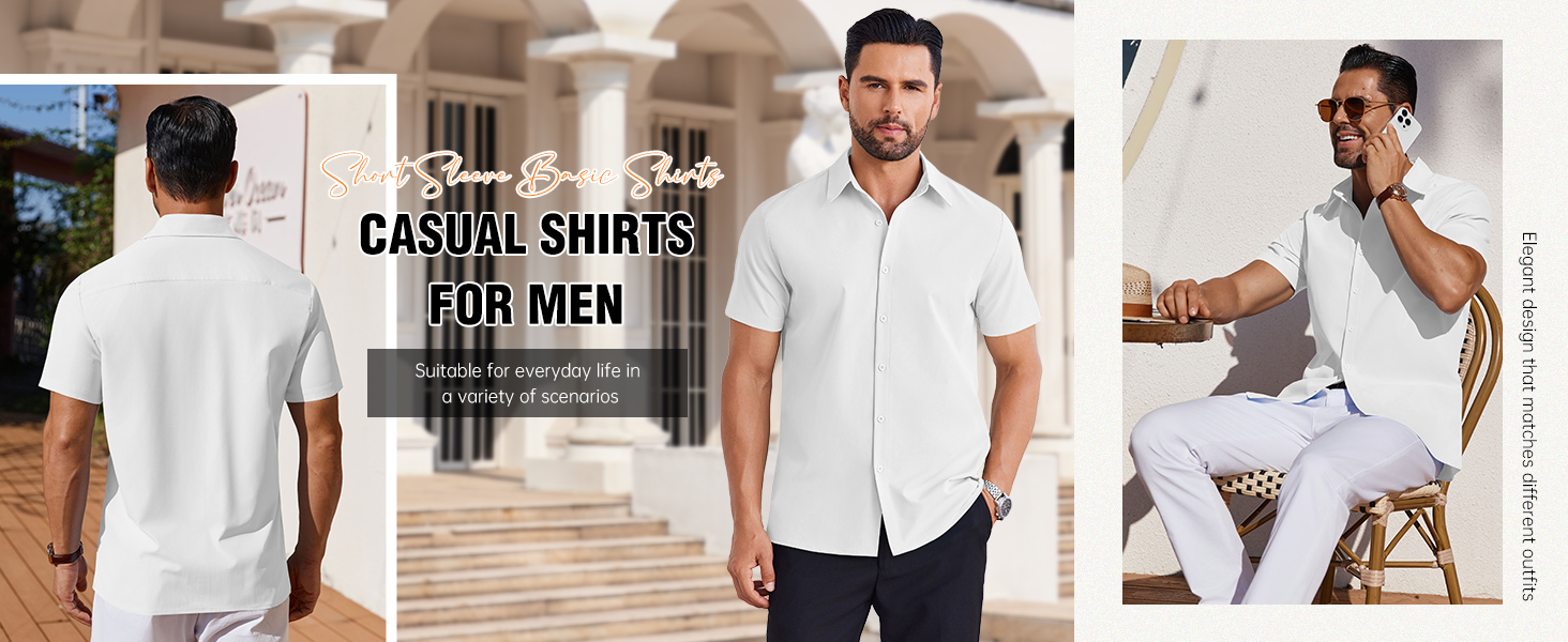 mens casual shirts