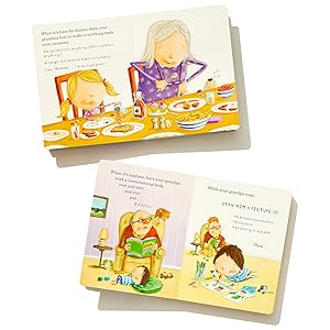 Interior spreads of books from boxed set