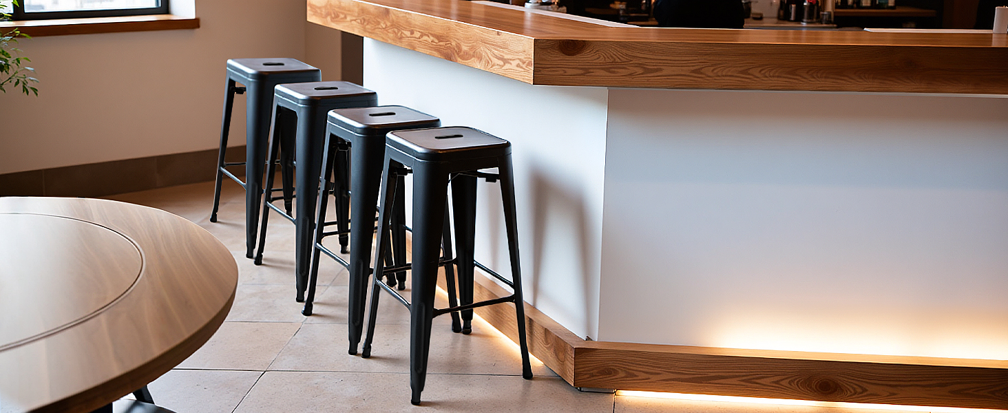 black bar stool
