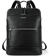 BOSTANTEN Leather Laptop Backpack for Women 15.6 inch Computer Bag Travel Work Daypack Large Size...