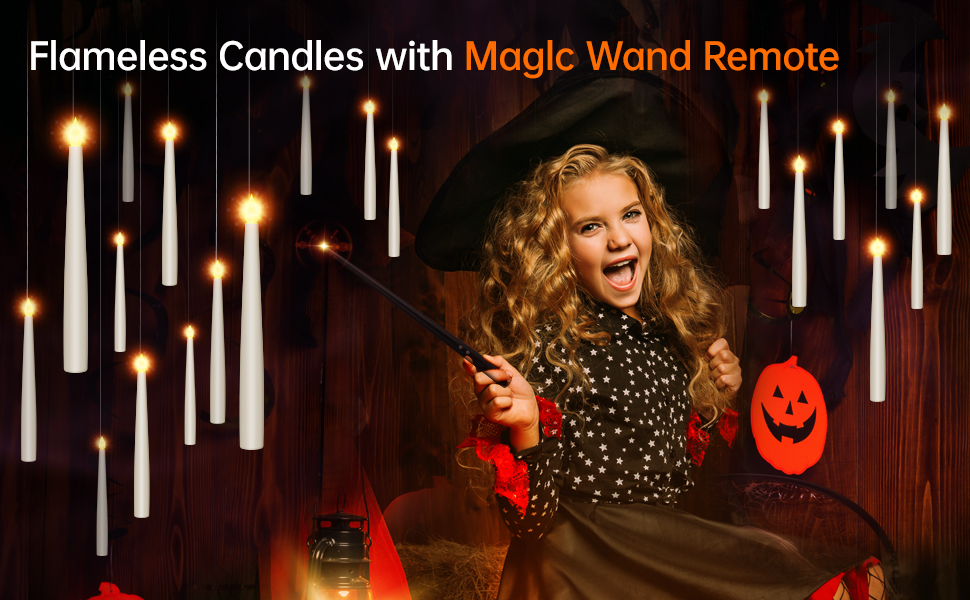 20Pack Halloween DecorationsFlameless Floating Candles