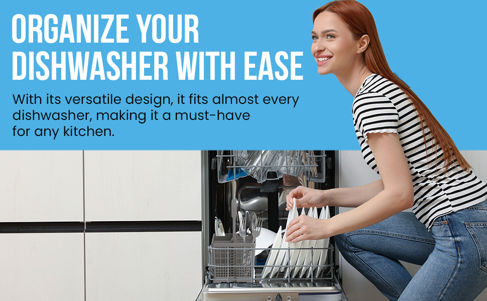 Universal Dishwasher Utensils Silverware Cutlery Basket