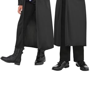 Close up of the shoes on the models