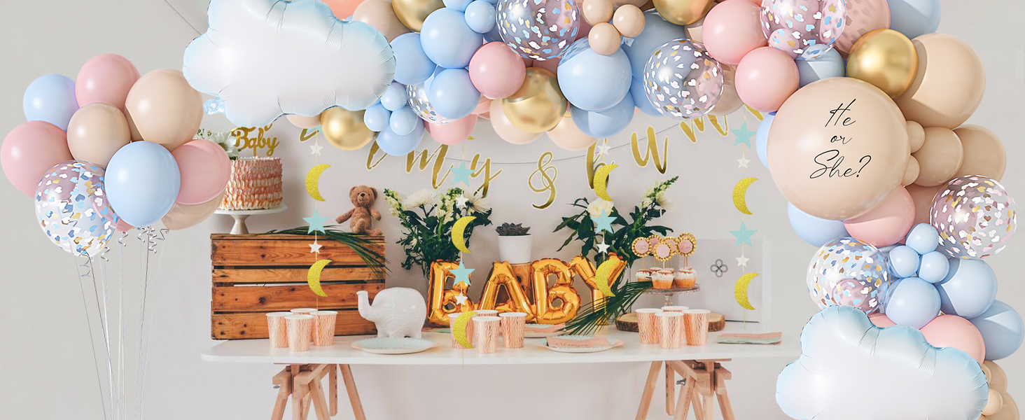 gender reveal balloons