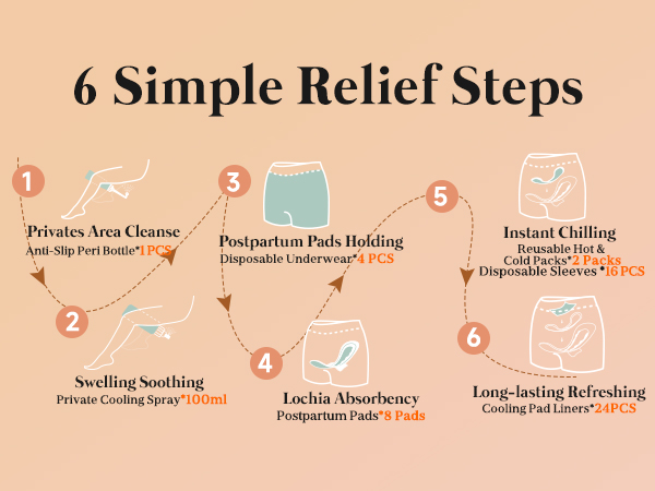 6 simple relief steps