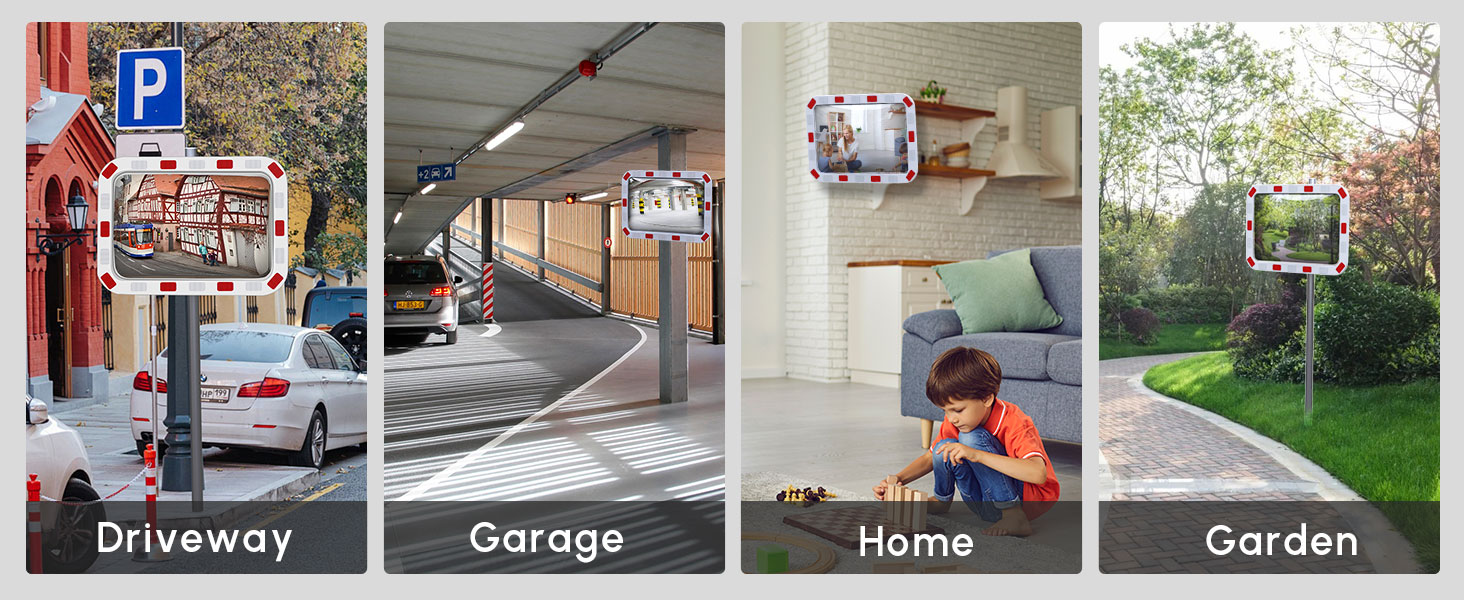 mirrors for garage and driveway