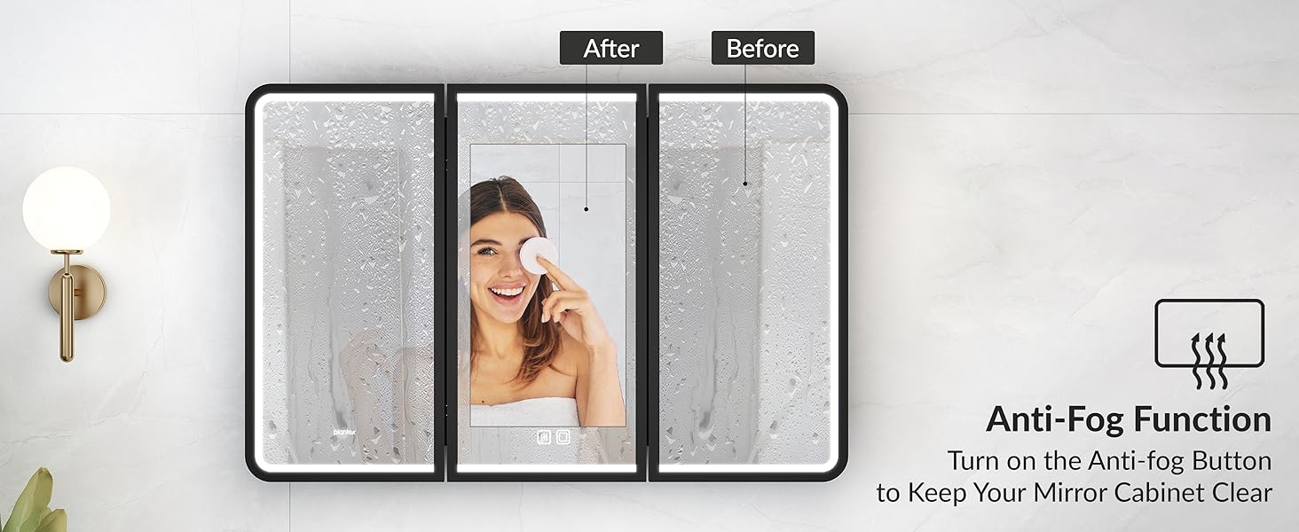 bathroom mirror with storage