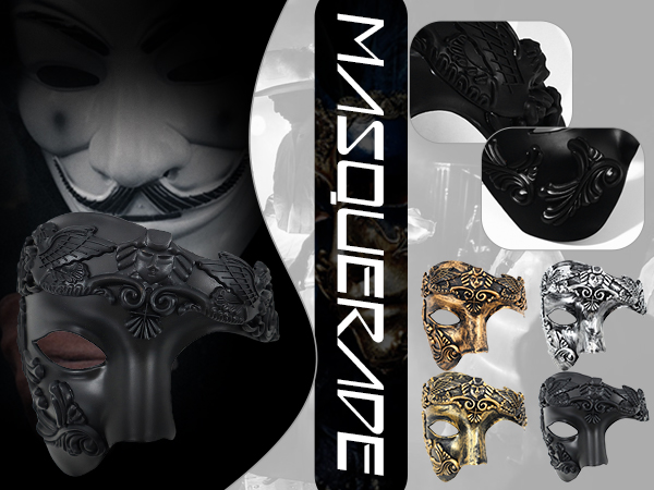 Amazon.com: OIDEA Masquerade Mask for Men: Vintage One Eyed