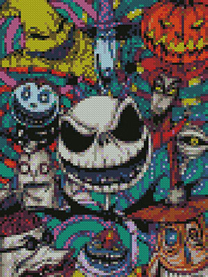 Amazon.com: Nightmare Before Christmas Cross Stitch - Jack
