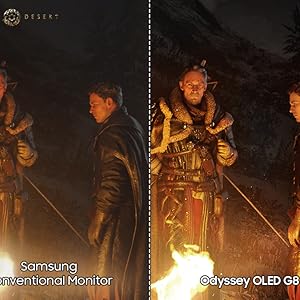 Samsung odyssey gaming monitor oled 34 inch 34” 175hz 240hz 0.03ms glare free