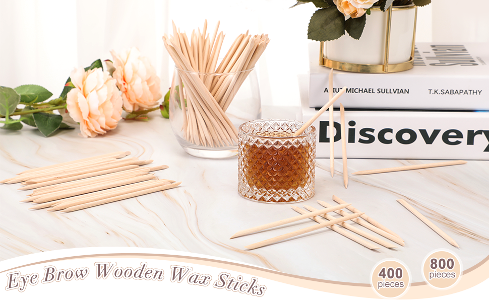 Eye Brow Wooden Wax Sticks Mini Waxing Applicator Sticks