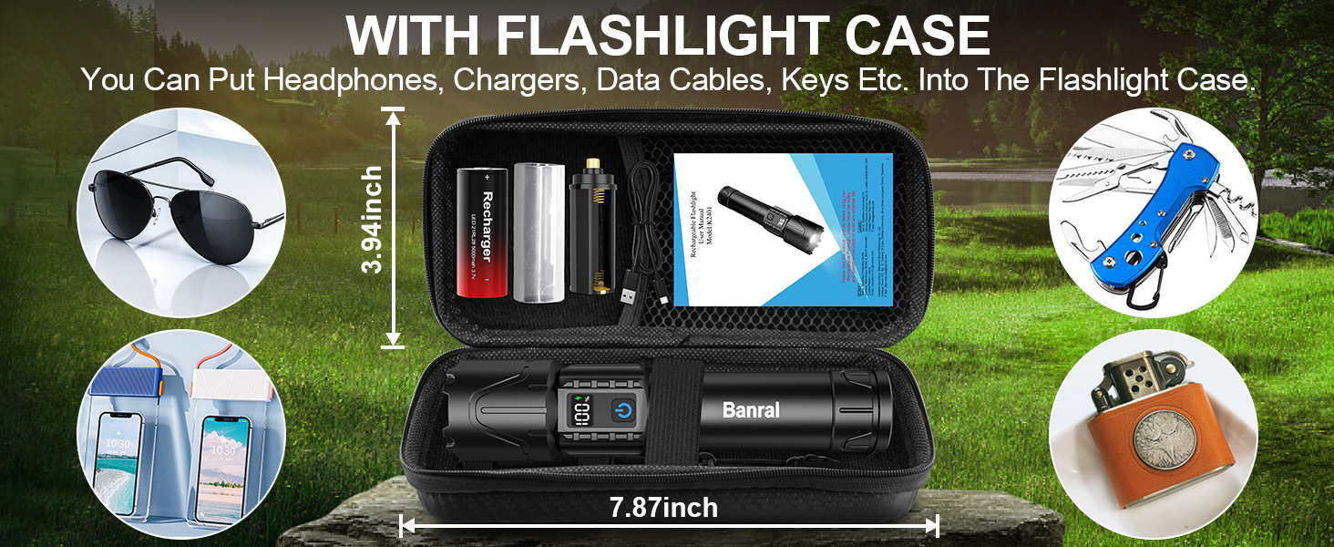 WITH FLASHLIGHT CASE