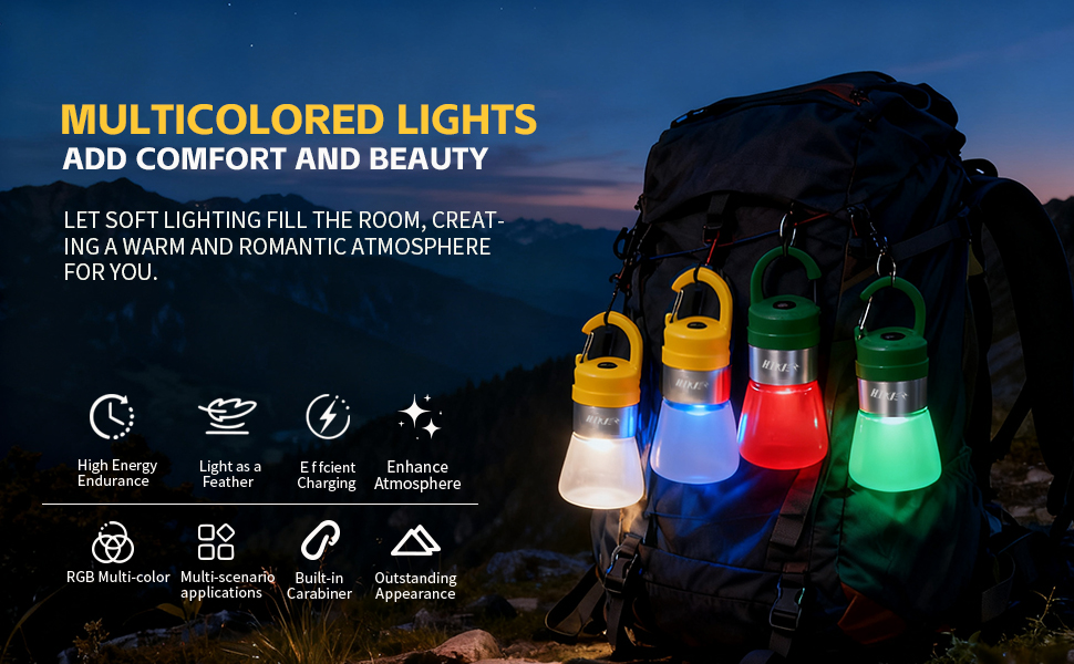 camping lights rechargeable