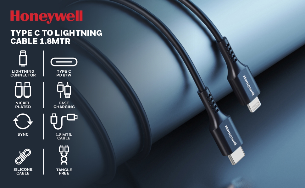 apple type c to lightening cable 1.8m, honeywell type c cable, silicone cable