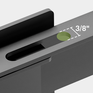 Adjustable pre-drilled long slot holes for padlocks, ensure wider applicability and universal