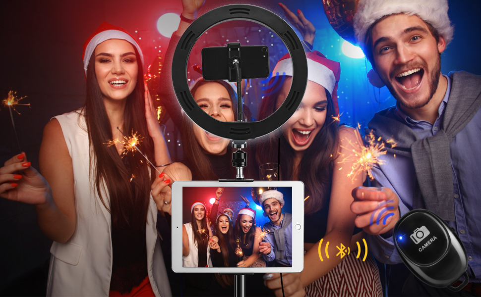 10 in ring light with iPad stand